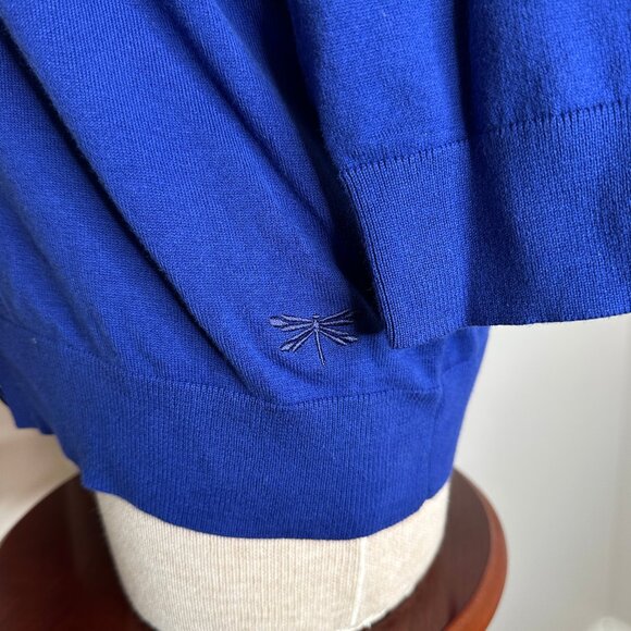 Talbots Women's Charming Button Cardigan 3/4 Sleeve Cobalt Blue Size XLP NWT - Picture 5 of 10